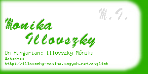 monika illovszky business card