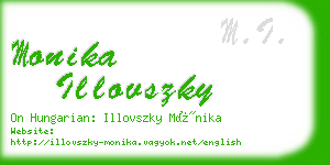 monika illovszky business card